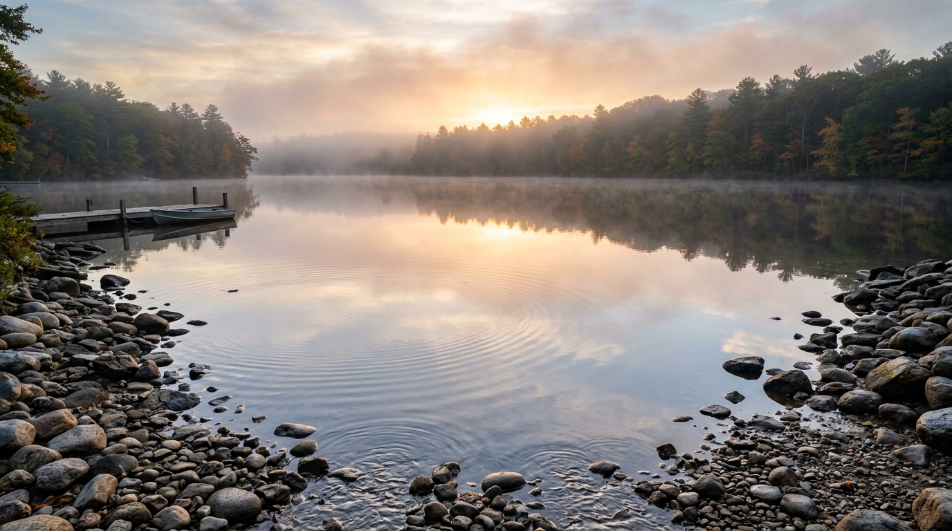 Tranquil water ripples symbolizing EMDR bilateral stimulation and nervous system balance